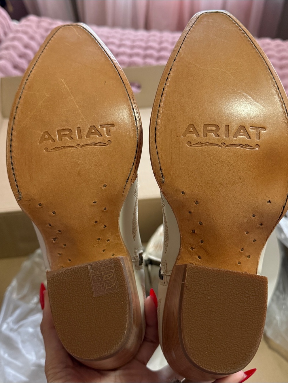 NWT Ariat Casanova X toe Blanco Ivory Cream Western Boots| Blanco Size 10 - Picture 3 of 16